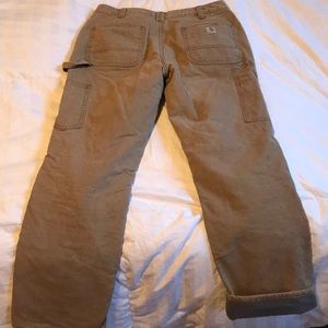 Fleece lined carhartt pants
